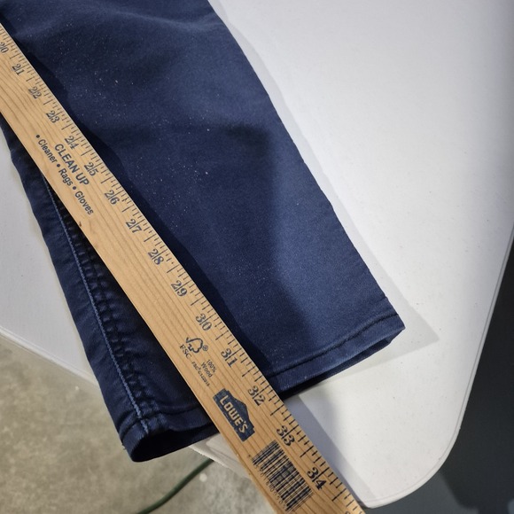 Prana Pants Mens 31x32 Blue Bridger Slim Taper Jean Organic Cotton Work *Flaws - Picture 13 of 15